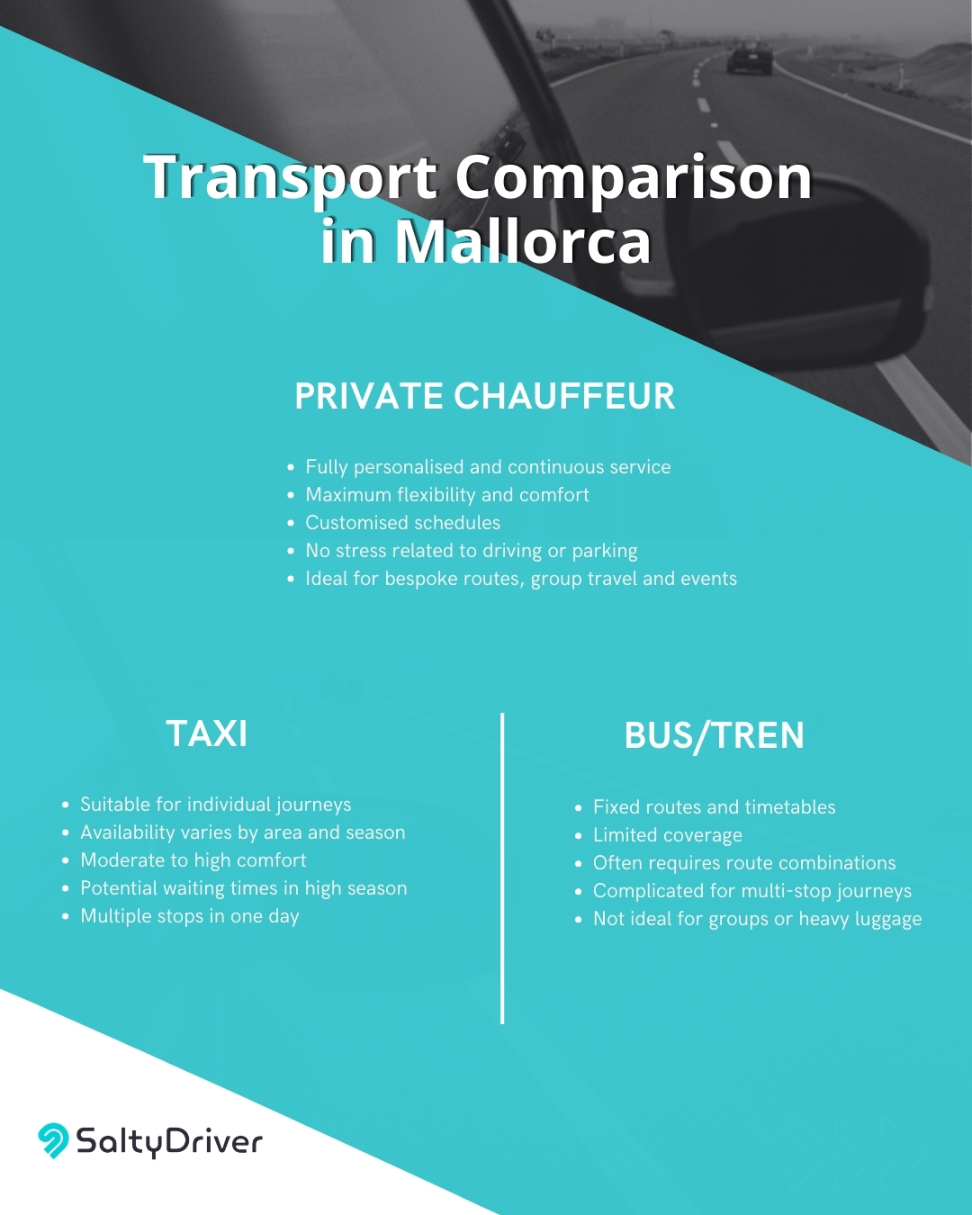 transport comparison Mallorca